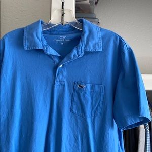 Vineyard Vines Blue Jersey Polo
